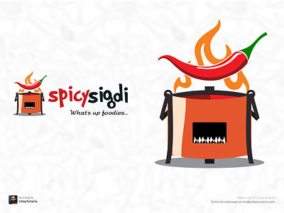 SpicySigdi Logo Design branding design food graphic design logo logo design restaurent spicysigdi