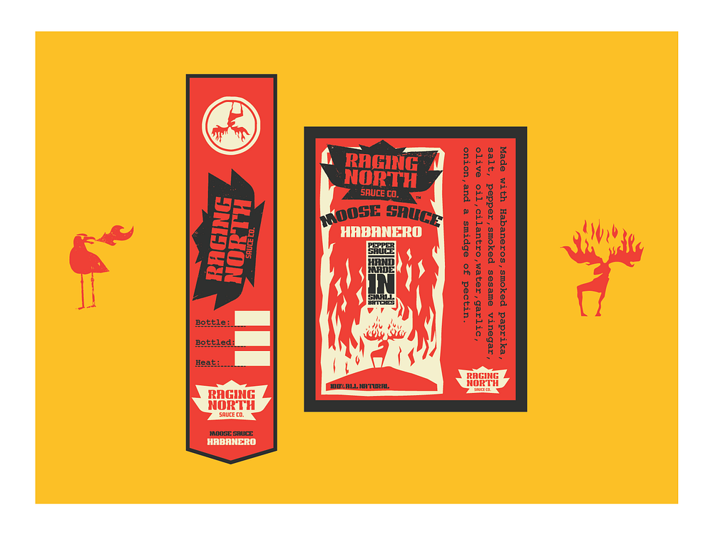 Hot Sauce Package Design by bend industries by shamus eckstein on Dribbble