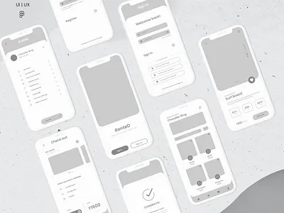 Ecommerce Mobile Application Wireframe appdesign ecommerce figma interaction design mobile app ui ui design uiux uiux design user interface wireframe