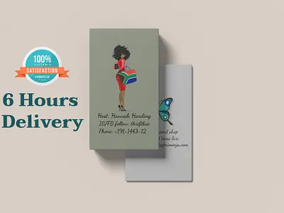 Vertical Business Card business card graphic design