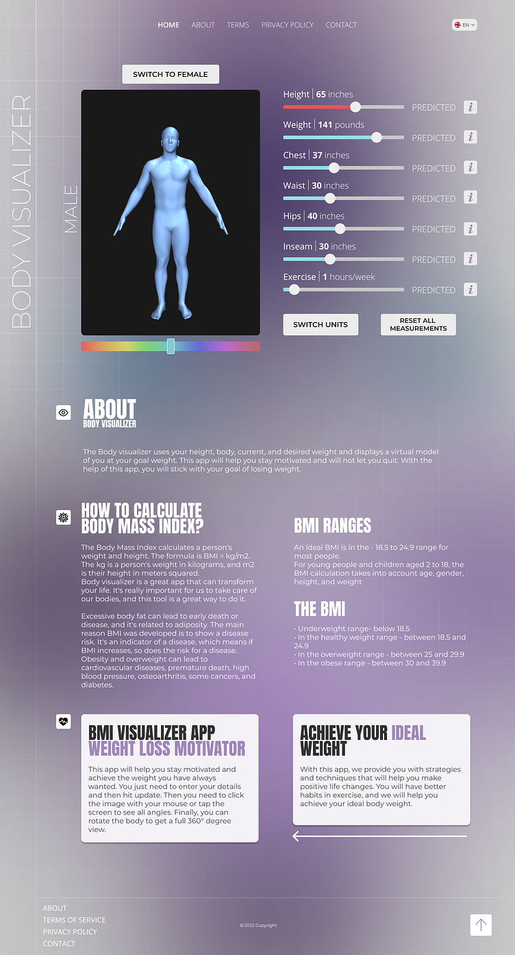 Body Visualizer Web-App Design by Filip Karaniku on Dribbble