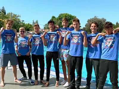 San Leandro HS Pirates Swimming T-Shirts branding design graphic design icon illustration illustrator logo typography