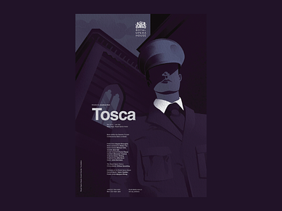 Royal Opera House Poster No2 color palette design illustration illustrator modern procreate procreateapp texture typography vector