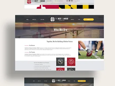 The Best is Ahead Foundation (TBIAF) Web Design brand design branding design graphic design ui ux ux design web design web work website