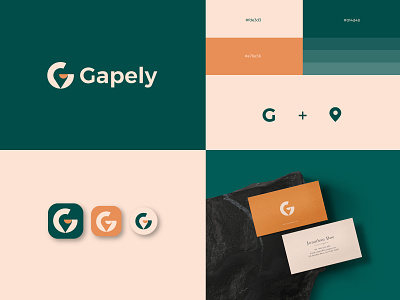 Gapely logo branding custom logo design g logo g mark icon identity illustration location logo logo mark logodesign minimal modern symbo ui vector zone