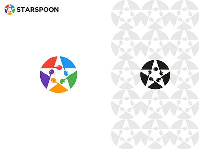 Star + Spoon logo branding food icon logo logodesign restaurant spoon spoonlogo star starlogo vector