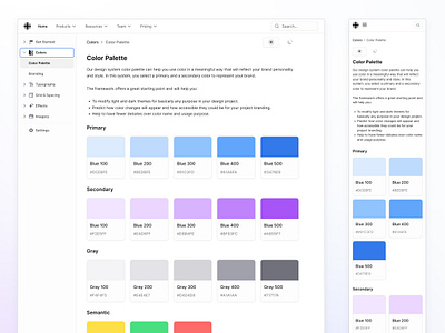 Frames X — Documentation Dashboard [pre-release] colors dashboard figma dashboard ui design figma design handbook design system design system figma developer gradient interface menu navigation bar ui ui designer ui kit for figma ux ux designer