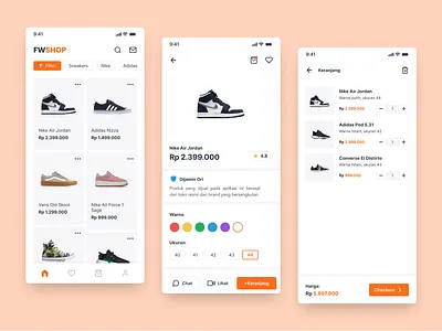 FWSHOP: Online Footwear Shop Mobile App