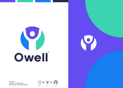 Owell Logo Design best logo best logo designer in the world best logo logo designer branding flat human icon logo human logo ico icon iconic logo logo logo design logo idea logofolio minimal modern logo modern minimalist o letter logo owell logo typography