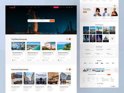 Kitmytrip - Travel Agency Website Design adventure agency booking clean creative creative design journey kitmytrip travel travel agency travel web travel website traveling traveller trip ui uiux ux web website design