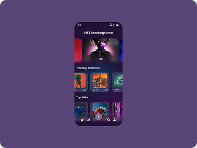 Nft Market graphic design ui