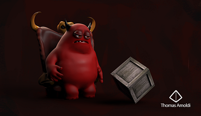 Devil in the box character characterdesign childrens illustration devil illustration kids art