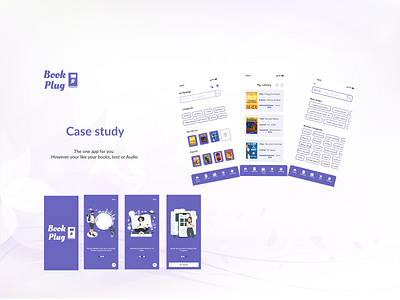 Book Plug E-book App app ui ux