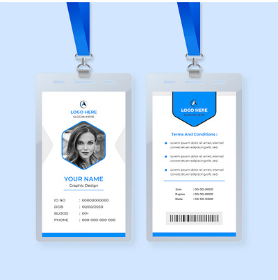 MODERN OFFICE ID CARD DESIGN brand identity branding identity card template company id company identity contact card corporate card corporate id corporate identity id template identification card membership card office card