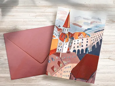 Germany, Munich city illustration card bayern book illustration buildings card city design editorial germany greeting card illustration munich procreate sketch tourist town urban urban illustration