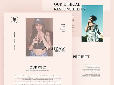 One STRAW Website branding business creative design food graphic design mobile modern ui ux web