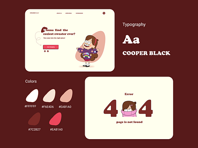 Online sweaters shop concept branding design graphic design ui uiux uiux design ux