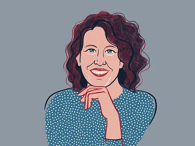 Christina Jarvis christina jarvis digital drawing editorial face girl illustration portrait woman writer