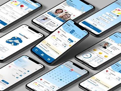MediTime alarm app design figma medicine mockup responsive ui ux