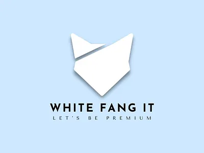 White Fang IT logo branding graphic design logo