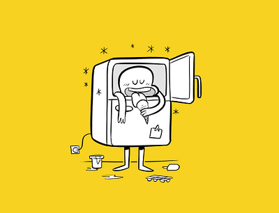 Summer Solutions children book illustration cold fridge illustration summer