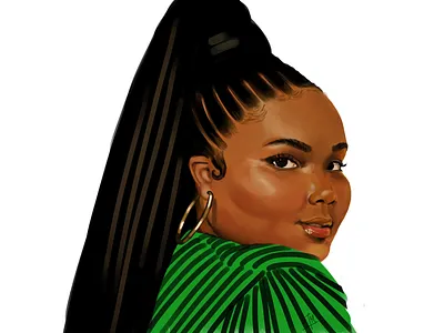 Lizzo (fanart) digitalpainting fanart illustration painting photoshop stylisedpainting