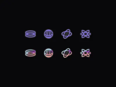 Unused icons bryn taylor colour design glyphs gradient icon design icons interface design mesh gradient outline overlay site design sticker style ui website website design