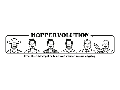Hoppervolution adobe eleven hopper illustrator movie stranger things teeshirt vector vector art