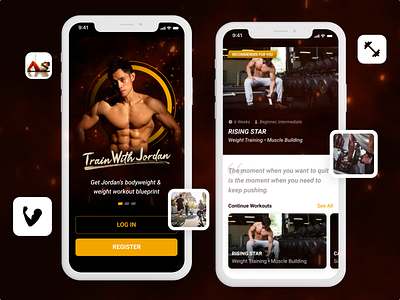 Train with Jordan Mobile App android app ios mobile app mobile app design redesign ui ui design ux ux design