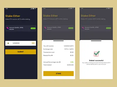 Ki - Liquid ETH 2.0 Staking dApp blockchain crypto defi web3