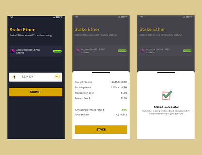 Ki - Liquid ETH 2.0 Staking dApp blockchain crypto defi web3