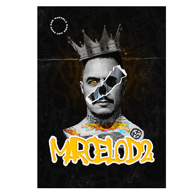 Marcelo D2 - ARTFACEcor artedigital graphic design hiphop music photoshop poster visualart