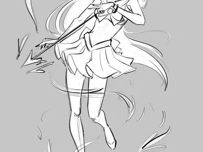 Sailor Mars anime drawing manga sailor mars sailor moon sketch