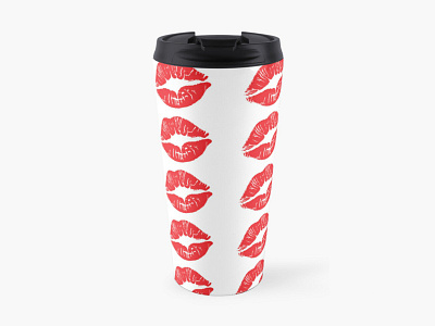 Kiss Travel Mug 3d animal animation branding buy cheap design graphic design illustration kiss logo motion graphics product shop ui