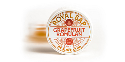 FLWR CLUB - Royal Sap branding design graphic design illustration label design logo package design product design sticker design vector
