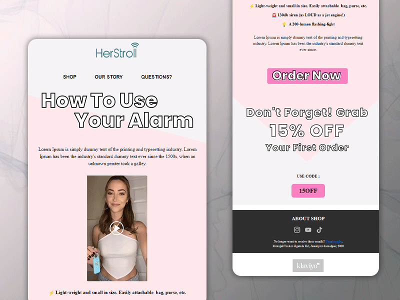 Klaviyo Email Template OR Newsletter Design banner campaign email email automation email marketing email template email template design html email template klaviyo klaviyo email design klaviyo email marketing klaviyo flows klaviyo flows setup mailchimp mailchimp email template newsletter newsletter design shopify