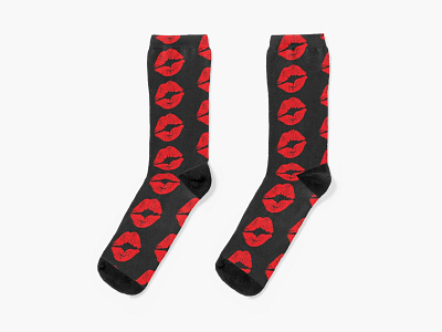 Kiss Socks 3d animation branding buy fashion graphic design kiss logo love motion graphics new popular trend ui