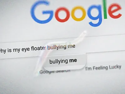 Rude. eye floater floater fovea my friend collagen why me