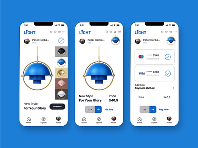 Light product Mobile App. branding ecommerce ecommerce app ecommerce mobile app figma graphic design ios app light mobile app mobile mobile app mobile application mobile version ui ux design uiux user experience user interface web design