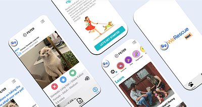 2022 WeRescue Case Study: Figma hero image design ui user experience portfolio ux ux design