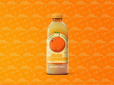 Main Squeeze adobe branding design fruit graphic design illustrator juice logo main squeeze