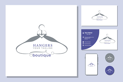 Hanger logo for boutique sign