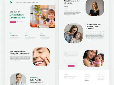 Dental Care Landing Page appointment booking braces care dental doctor fitness health hospital invisalign landingpage medicine oral orthodontics startup teeth teledoctor telemedicine treatment webdesign