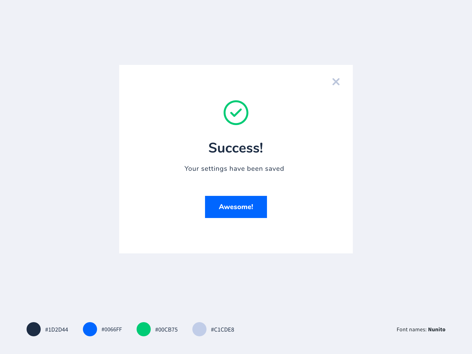 Training 3 - Success Message Pop Up UI Design by Seyfeddine Beroual on ...