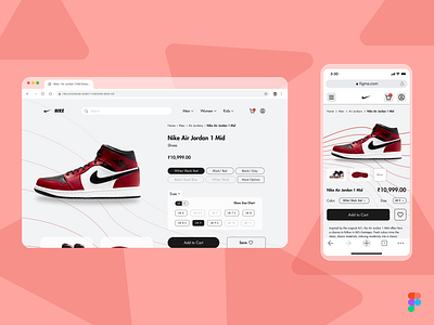 Daily UI Challenge Day 12 #DailyUI concept dailyui design designer figma ios nike online shop store ui uidesign ux web website