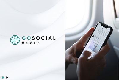 GoSocial Group brand identity branding design graphic design logo