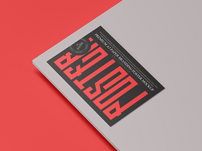 A3 Paper Branding Poster Mockup Free poster mockup free