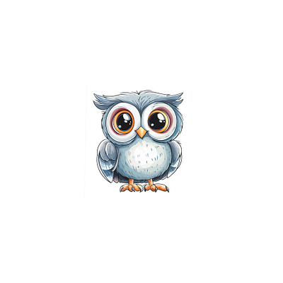 cute owl logo bird colorful design graphic design illustration logo