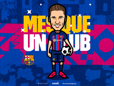 Robert Lewandowski - Cartoon barcelona cartoon football graphic design la liga lewandowski lunatic agency mascot rl9 robert lewandowski soccer sport