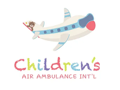 Children's Air Ambulance Logp airplane branding children clean colorful design illustration logo marketing collateral print ui vector